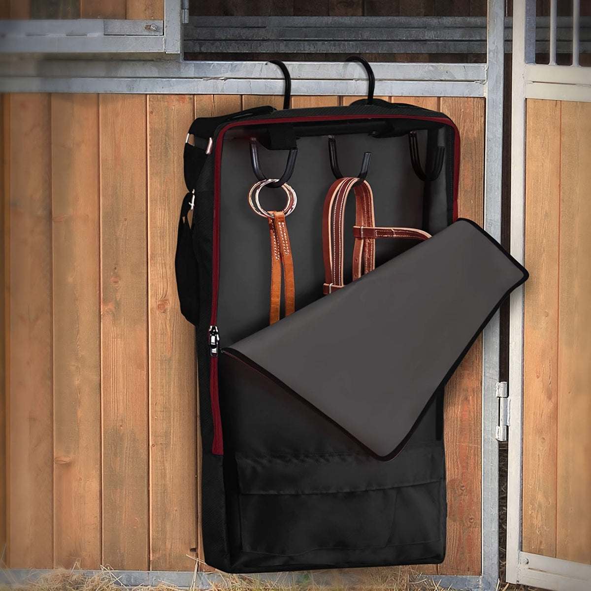 Equestrian Tack Gear Organizer Bag with Compartments-1