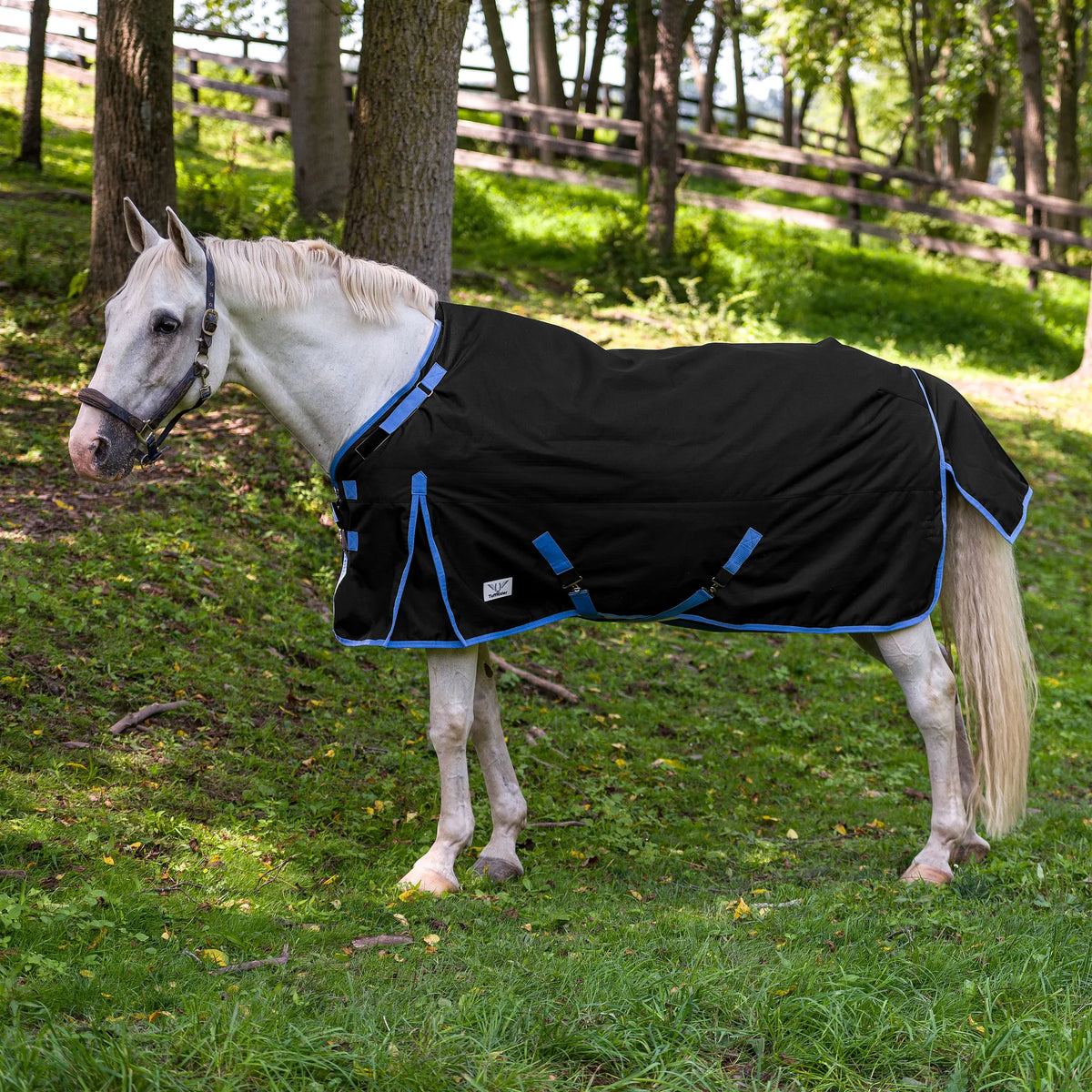 TuffRider 1200D 200g Comfy-Fit w/Adjustable Neck Opening - Med-Weight Turnout Blanket