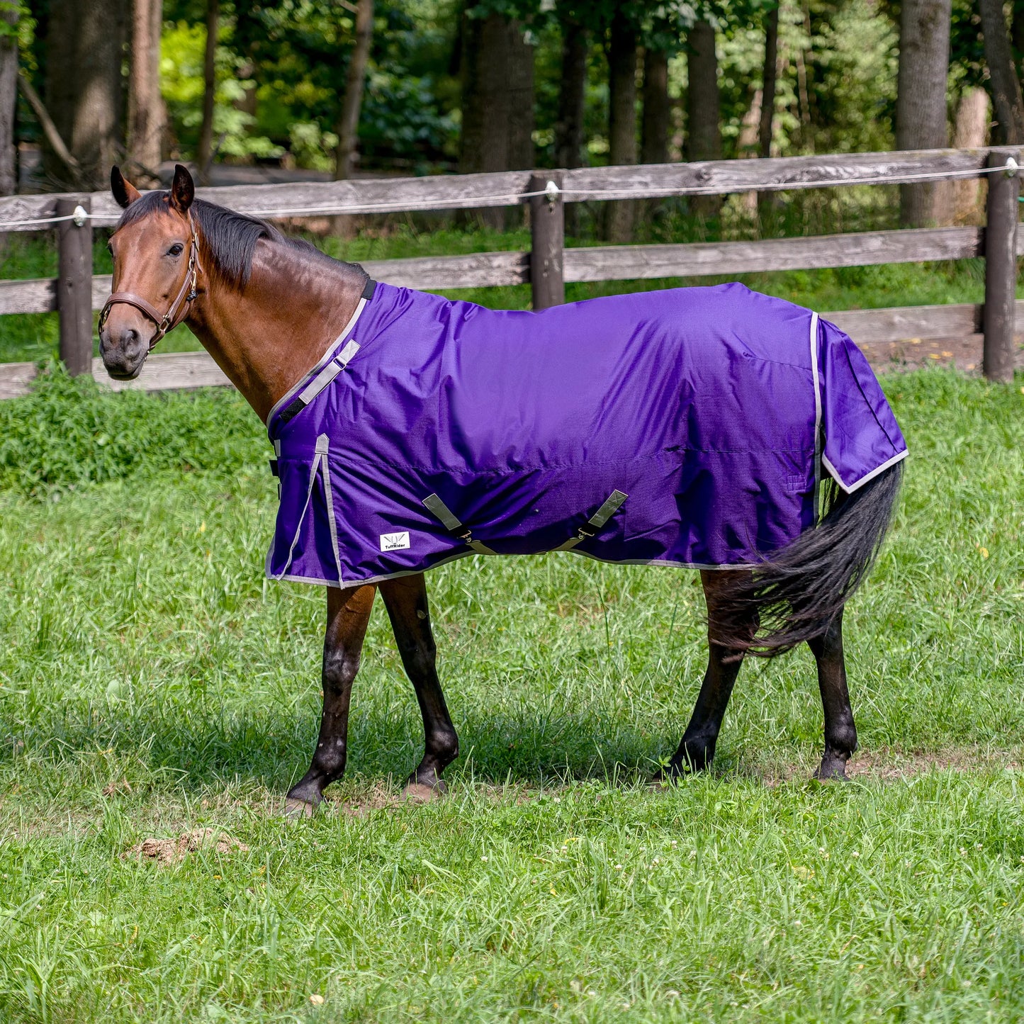 TuffRider 1200D 200g Comfy-Fit w/Adjustable Neck Opening - Med-Weight Turnout Blanket
