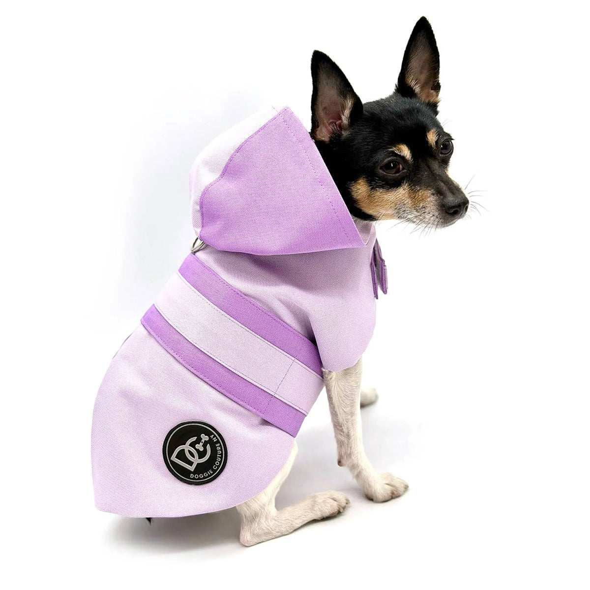 DCNY Sport Luxe Hooded Dog Raincoat