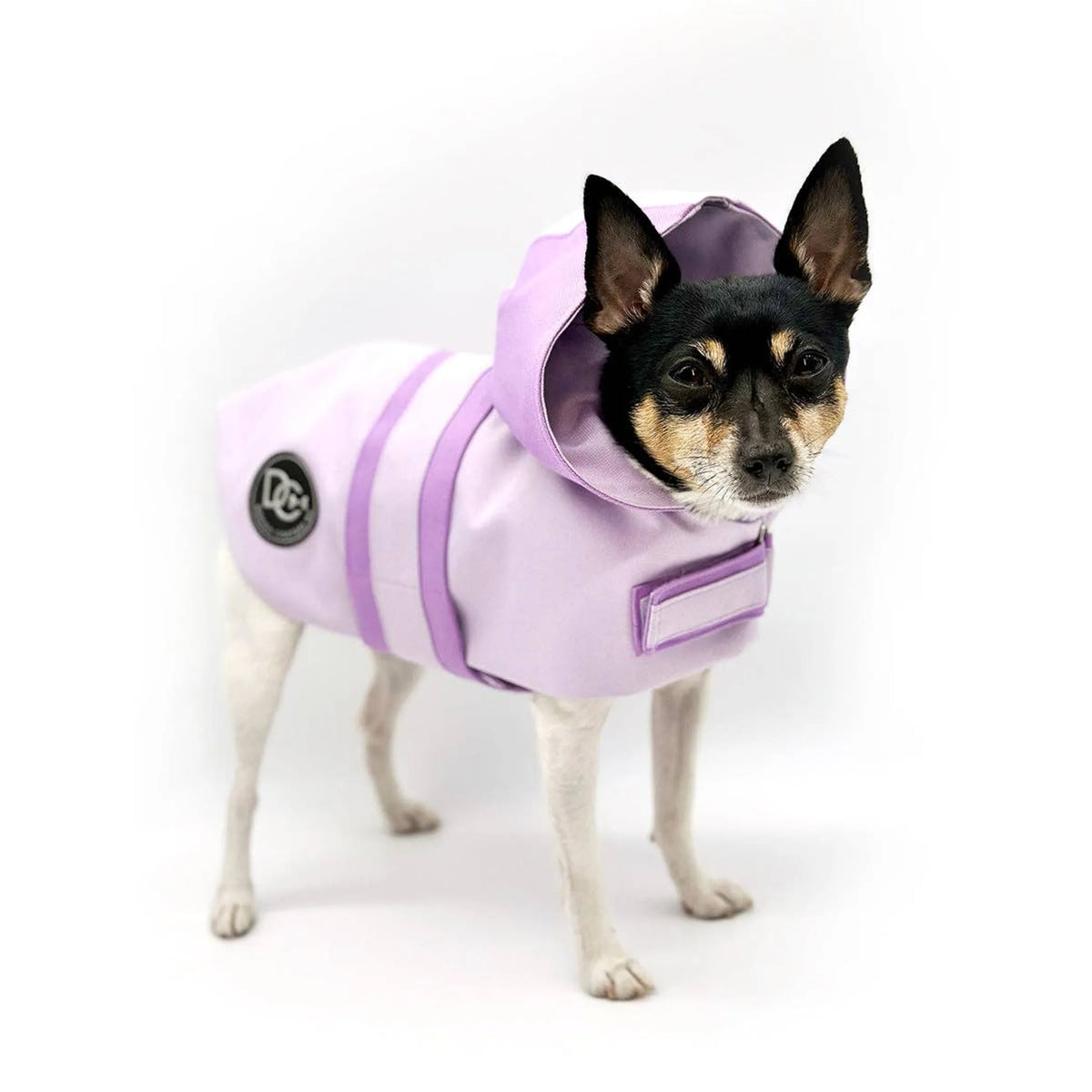 DCNY Sport Luxe Hooded Dog Raincoat